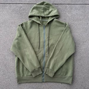 Women’s green H&M zip up hoodie